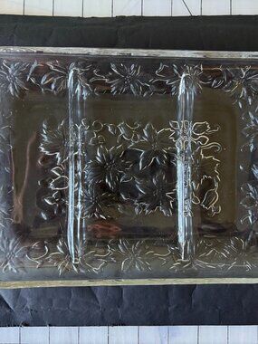 Vintage Princess House Fantasia 3 Part Divided Relish Tray